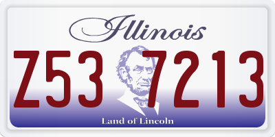 IL license plate Z537213