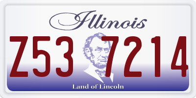 IL license plate Z537214