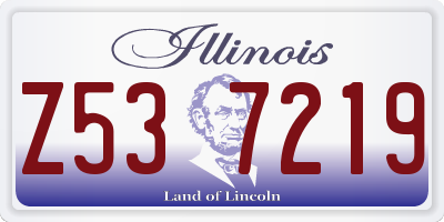 IL license plate Z537219