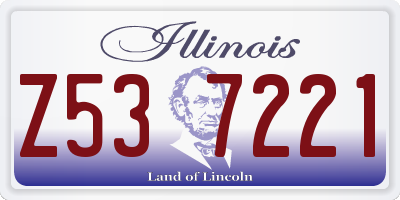 IL license plate Z537221