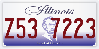IL license plate Z537223