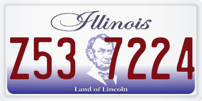 IL license plate Z537224