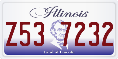 IL license plate Z537232