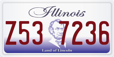 IL license plate Z537236