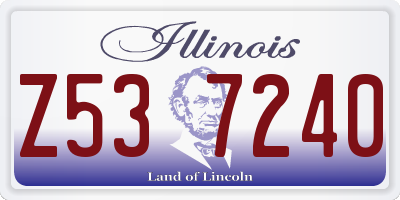 IL license plate Z537240
