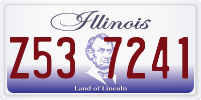 IL license plate Z537241