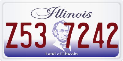IL license plate Z537242