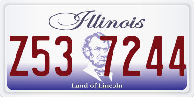 IL license plate Z537244