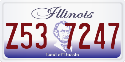 IL license plate Z537247