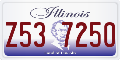 IL license plate Z537250