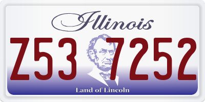 IL license plate Z537252