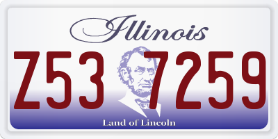 IL license plate Z537259