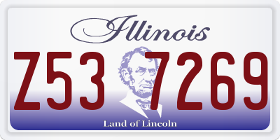 IL license plate Z537269