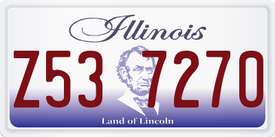 IL license plate Z537270