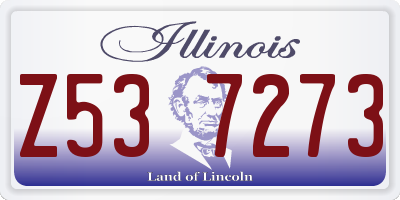 IL license plate Z537273