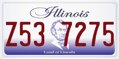 IL license plate Z537275