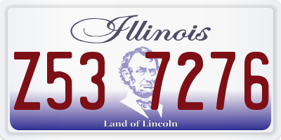 IL license plate Z537276