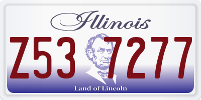 IL license plate Z537277