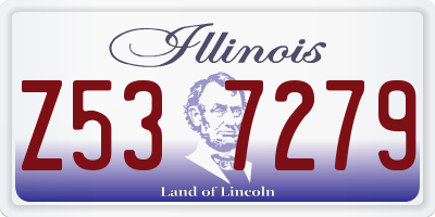 IL license plate Z537279