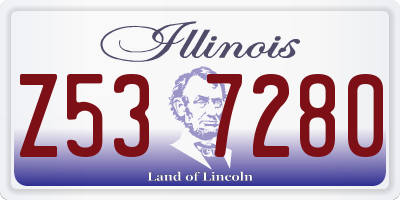 IL license plate Z537280