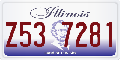 IL license plate Z537281
