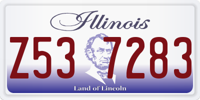 IL license plate Z537283