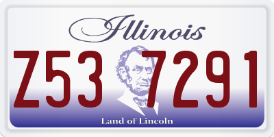 IL license plate Z537291