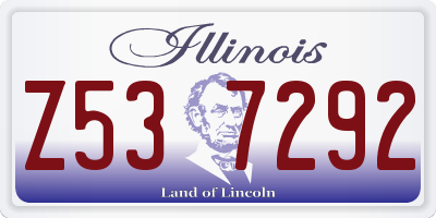IL license plate Z537292