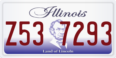 IL license plate Z537293