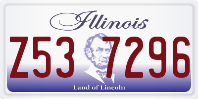 IL license plate Z537296