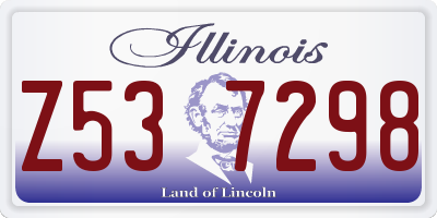IL license plate Z537298