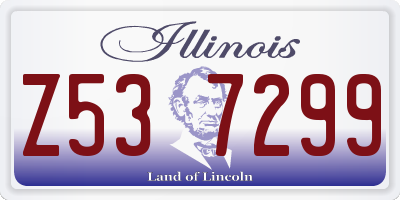 IL license plate Z537299