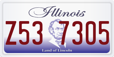 IL license plate Z537305
