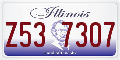 IL license plate Z537307