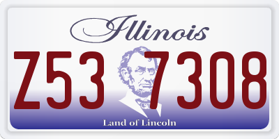 IL license plate Z537308