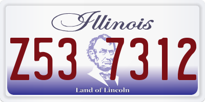 IL license plate Z537312