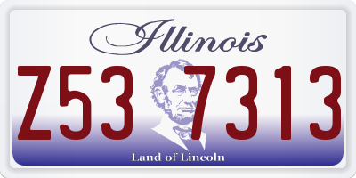IL license plate Z537313