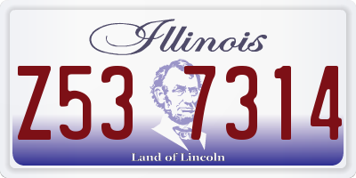 IL license plate Z537314