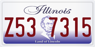 IL license plate Z537315