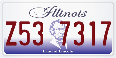 IL license plate Z537317