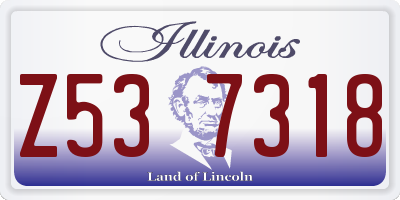 IL license plate Z537318