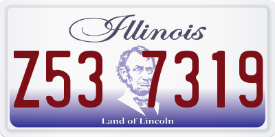 IL license plate Z537319