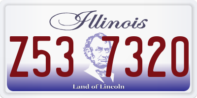 IL license plate Z537320