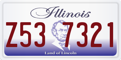 IL license plate Z537321
