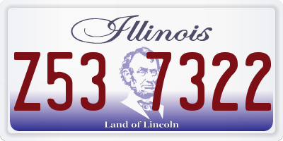 IL license plate Z537322
