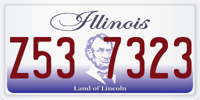 IL license plate Z537323