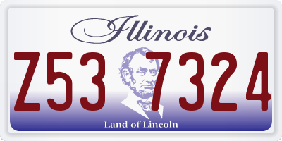 IL license plate Z537324
