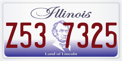 IL license plate Z537325