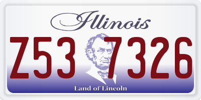 IL license plate Z537326