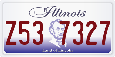 IL license plate Z537327